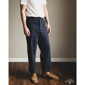 Orslow HBT Summer Fatigue Pants in Navy